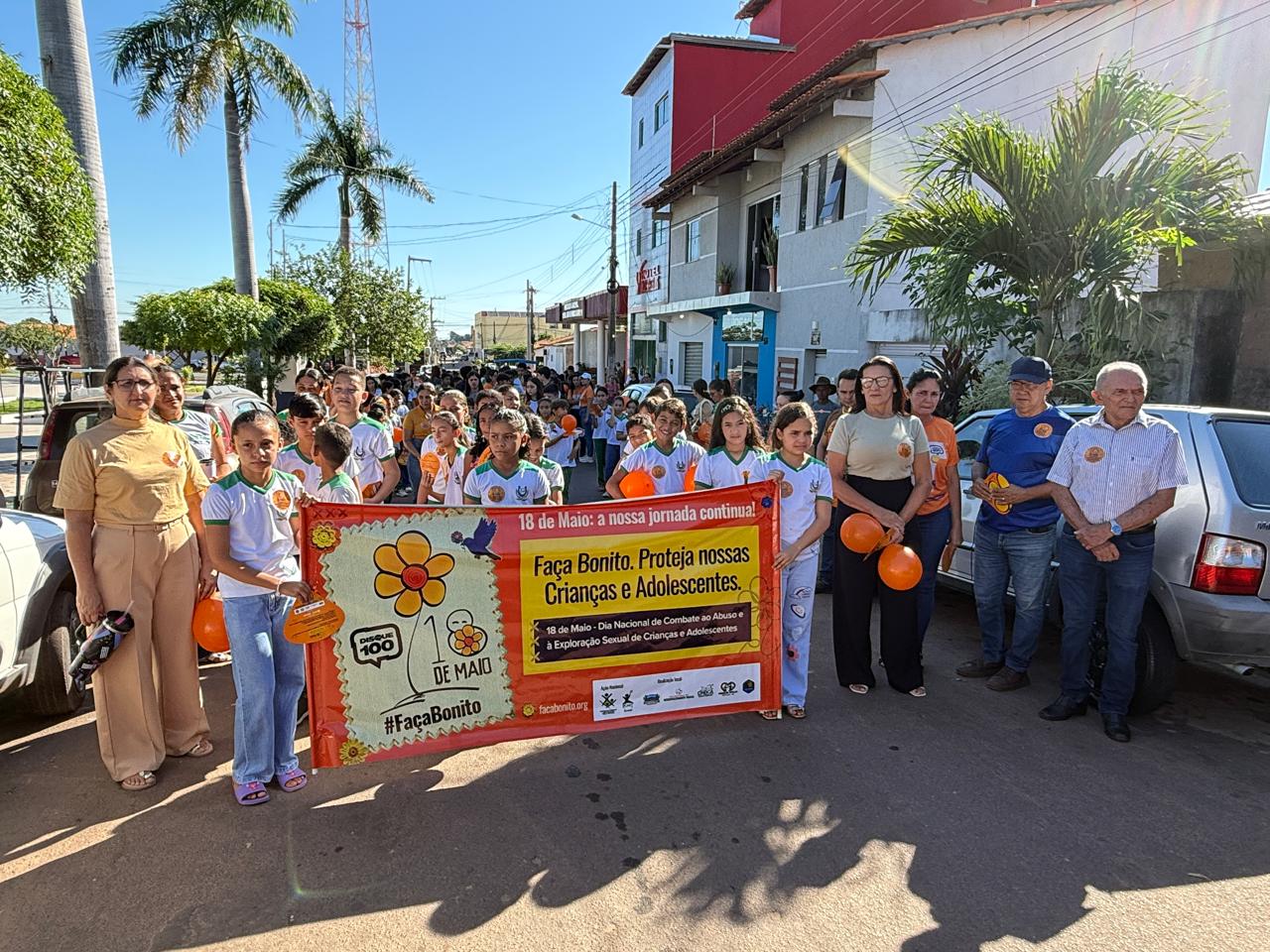 Sítio Novo realiza caminhada do Maio Laranja e reforça combate ao abuso sexual de crianças e ad...